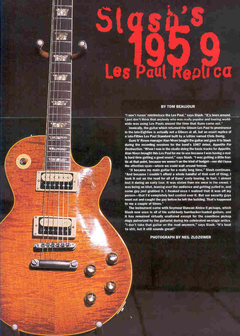 Slash replica Les Paul fake or freedom?